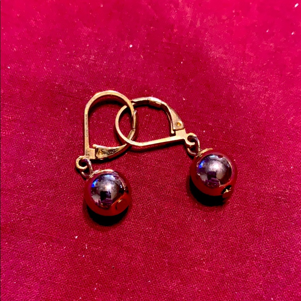 Silver toned earrings
